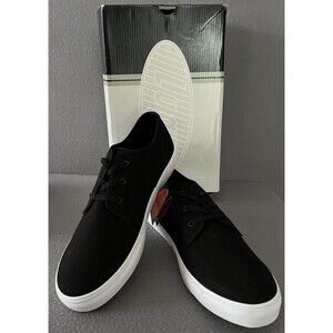 Lugz Joints Lace Up Mens 13 D Black White Canvas Sneakers Casual MJOINC-060 NIB